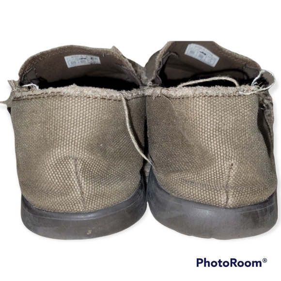 Crocs Canvas Loafers Size 11 Santa Cruz - Picture 3 of 9